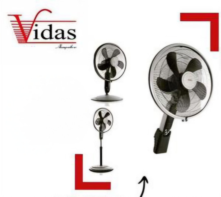 پنکه ویداس مدل vir-8036 سه حالته ایستاده،رومیزی و دیواری پنل دیجیتال 70 وات مجهز به ریموت کنترل از راه دور