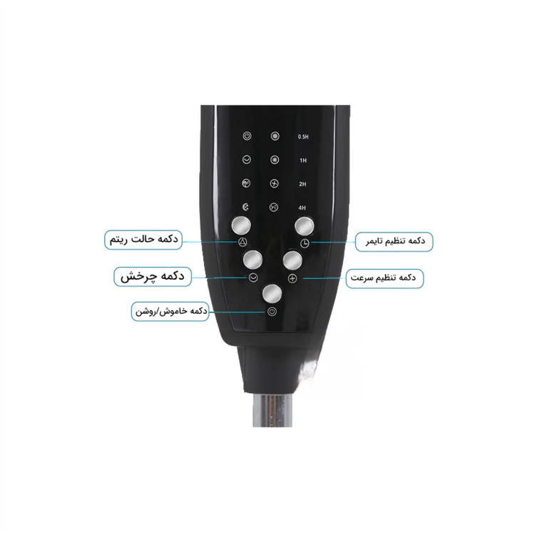 پنکه ویداس مدل vir-8036 سه حالته ایستاده،رومیزی و دیواری پنل دیجیتال 70 وات مجهز به ریموت کنترل از راه دور