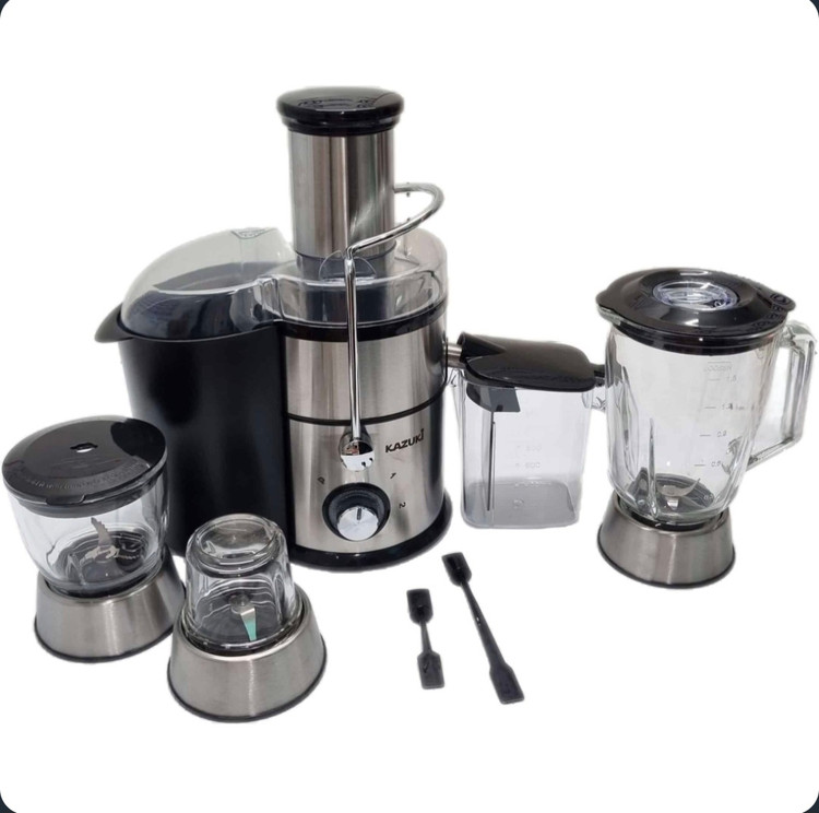 آبمیوه گیری کازوکی 4کاره پایه استیل گلویی استیل مدل k-504GPS کیفیت عالی 800 وات شرکتی و با ضمانت