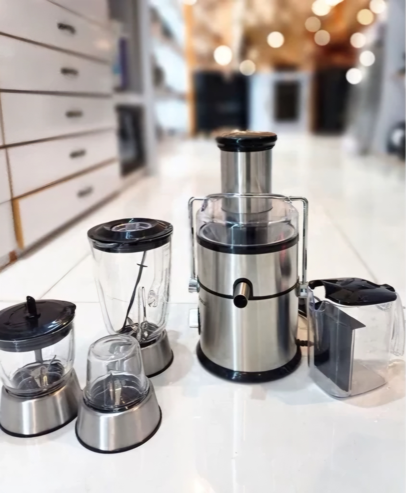 آبمیوه گیری کازوکی 4کاره پایه استیل گلویی استیل مدل k-504GPS کیفیت عالی 800 وات شرکتی و با ضمانت