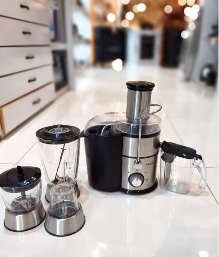 آبمیوه گیری کازوکی 4کاره پایه استیل گلویی استیل مدل k-504GPS کیفیت عالی 800 وات شرکتی و با ضمانت